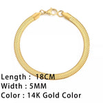  Discover timeless snake chain bracelets designed for women, featuring a trendy gold-plated stainless steel Cuban chain bracelet. Perfect for gifting to stylish women who appreciate quality jewelry.