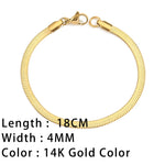  Discover timeless snake chain bracelets designed for women, featuring a trendy gold-plated stainless steel Cuban chain bracelet. Perfect for gifting to stylish women who appreciate quality jewelry.
