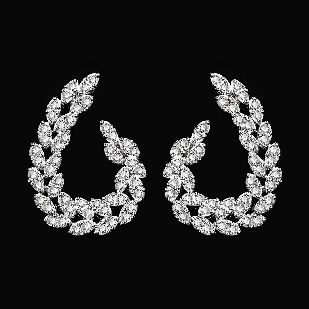 2024 New Wedding Jewelry Set for Women Saudi Arabia 4 Pieces Zirconia Bridal Jewellery Collection Necklace Set