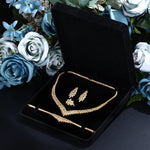 2025 Fashion Minimalist 4-piece Cubic Zirconia Bridal Wedding Jewelry Set Saudi Nigeria Women's Romantic Wedding Dress