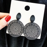 Hollow Net Pendants Dangle Earrings