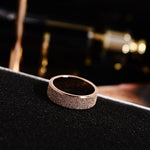 316L Stainless Steel Rose Gold Wedding Ring for Couple