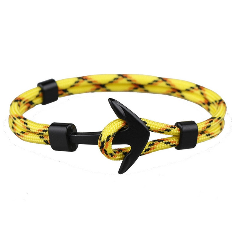 Survival Rope Chain Multilayer Anchor Bracelets