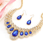 Gold Color Water Drop Jewelry Sets