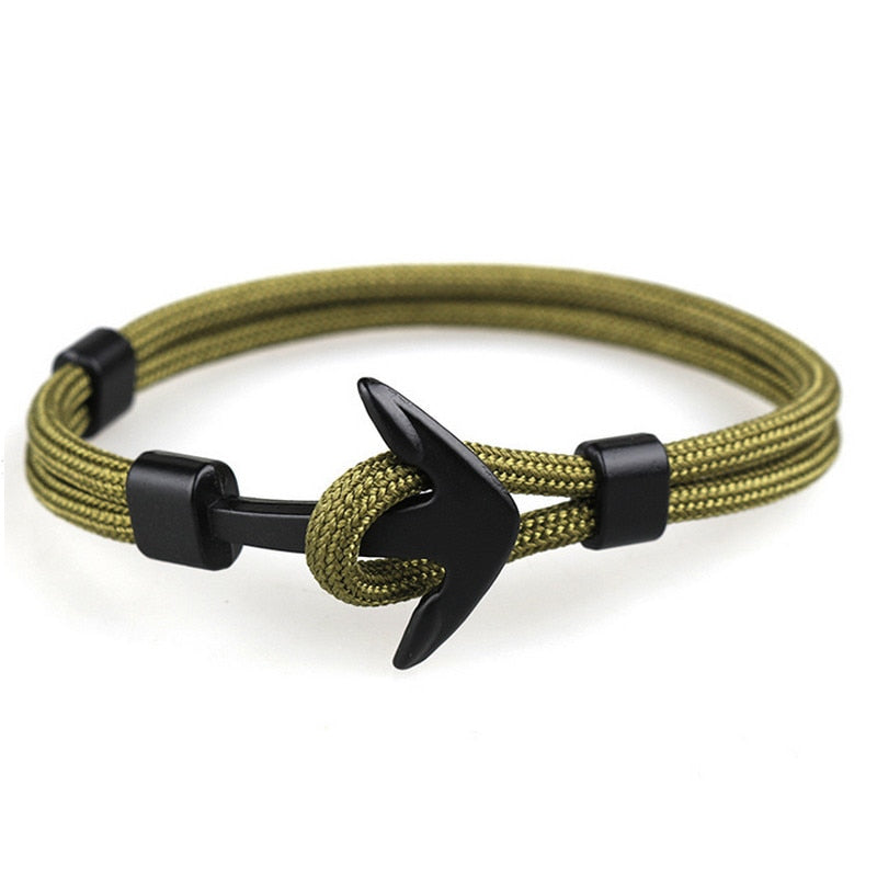 Survival Rope Chain Multilayer Anchor Bracelets