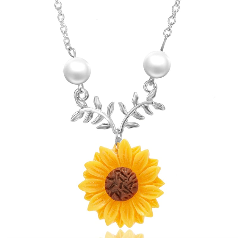 Cute Sunflower Necklace