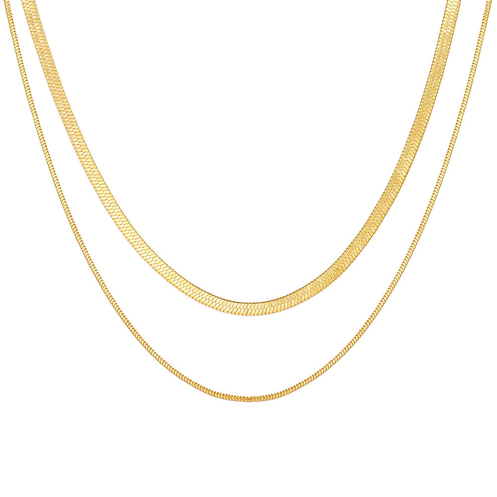 Thick Chain Toggle Clasp Necklace