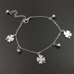 Flowers And Bell Anklets for Women Charm Leg Bracelet Fashion Jewelry for Female Ankle Bracelet Cheville Femme