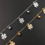 Flowers And Bell Anklets for Women Charm Leg Bracelet Fashion Jewelry for Female Ankle Bracelet Cheville Femme