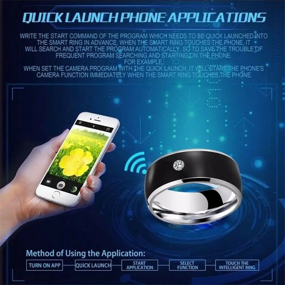 Waterproof Technology Android Phone Equipment NFC Finger Ring Wearable Connect Smart Intelligent