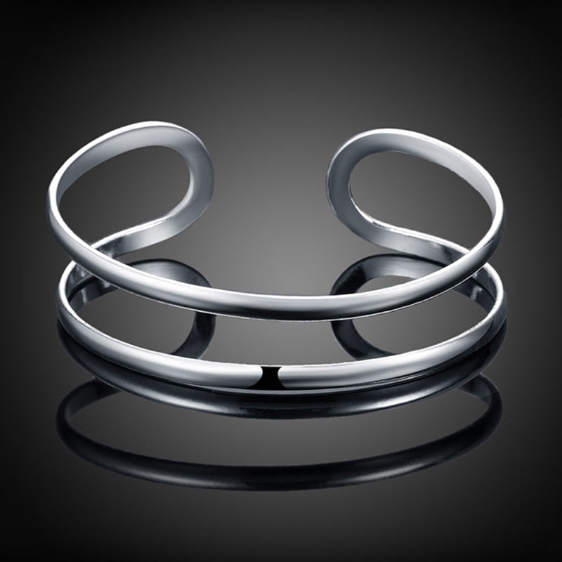 925 Silver Flat Bangles