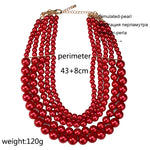 UDDEIN Nigerian Wedding jewelry Multi layer pearl necklace & pendant bridal accessories jewellery african beads jewelry set