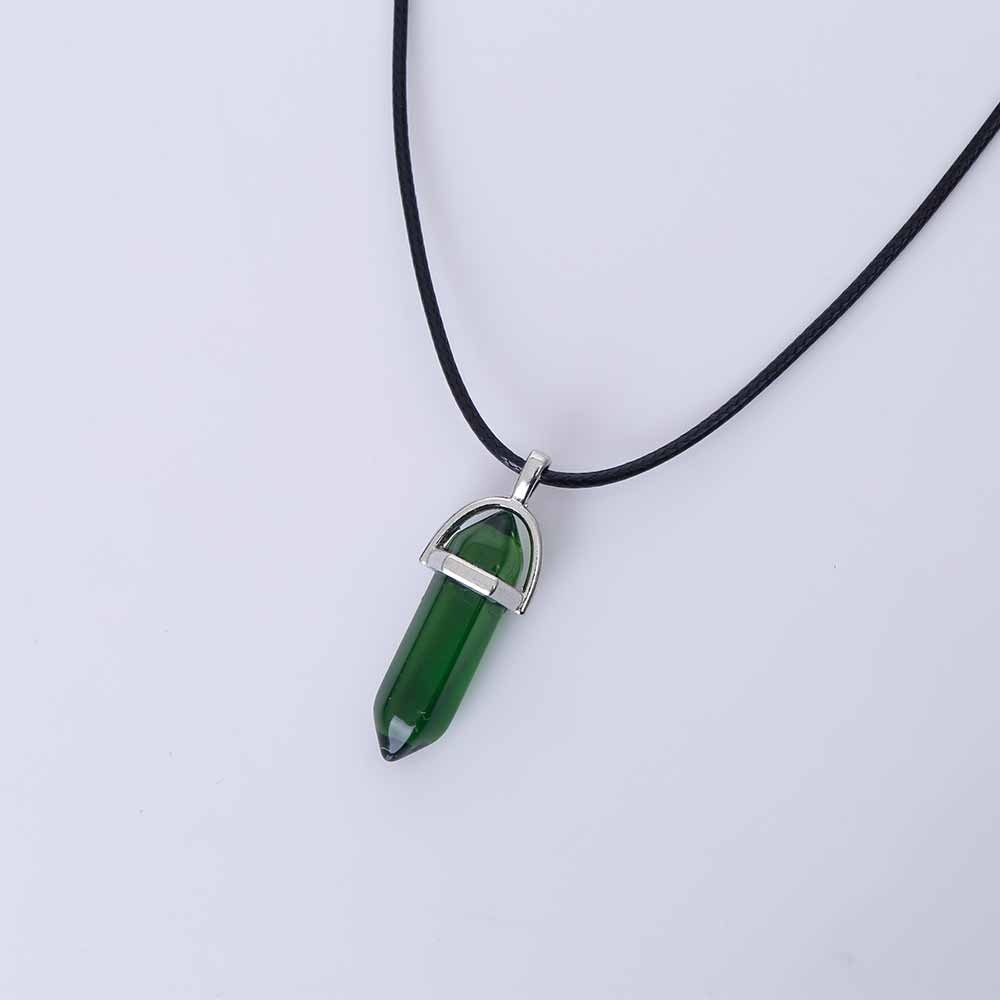 Hexagonal Column Quartz Necklace