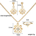 Gold Color Flower Necklace