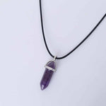 Hexagonal Column Quartz Necklace