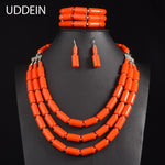 Elegant African Stone Jewelry Set