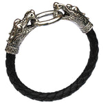 Dragon Black Leather Bracelet