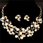 Elegant Pearl Bridal Jewelry Set