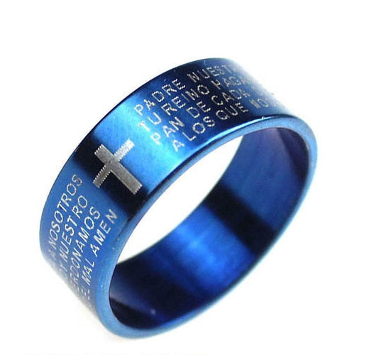 Bible Scripture Titanium Ring