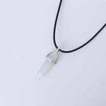 Hexagonal Column Quartz Necklace