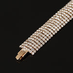 Stunning snake chain and rhinestone bracelets crafted with zinc alloy for a New Fashion look. This gorgeous bracelet is just right for Women, featuring a Toggle-clasps closure and Link Chain design.