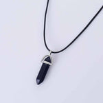 Hexagonal Column Quartz Necklace