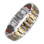 The latest trend in men's accessories with our popular fashion drop shipping bracelets and bangles. These charm Germanium magnetic power health titanium bracelets are set to be a hit in 2023.