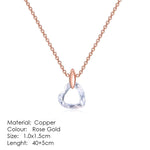 Exquisite Heart shape, ravishing Pendant Necklaces crafted from Copper and bejeweled with Cubic Zirconia - designed to make any look sophisticated. Women's Fashion Necklaces, with a Link Chain finish, perfect for any occasion.