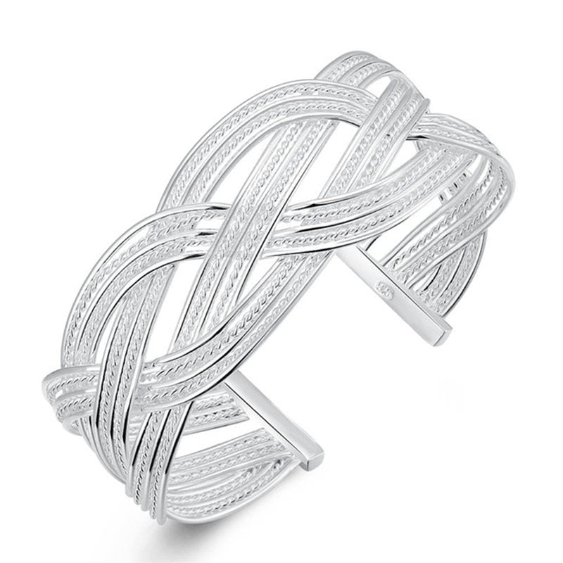 The magnificent Classic Double Round Head Bracelet is silver plated with Fashion flair, making it a must-have for any Unisex look! Don't miss out on these stunning Bangles!