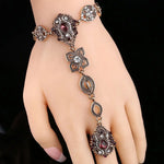 The exquisite vintage jewelry sets featuring fashion crystal flower designs, including unique bracelets and rings for women. These luxurious pieces are crafted in gold color, showcasing the elegance of Turkey's finest jewelry.
