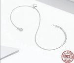 Simple Design Star Silver Anklet for Women Sterling Silver 925 Bracelet for Ankle and Leg Fashion Foot Jewelry SCT009