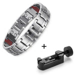 The latest trend in men's accessories with our popular fashion drop shipping bracelets and bangles. These charm Germanium magnetic power health titanium bracelets are set to be a hit in 2023.