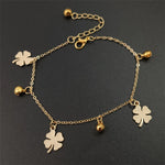 Flowers And Bell Anklets for Women Charm Leg Bracelet Fashion Jewelry for Female Ankle Bracelet Cheville Femme
