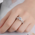 Fashion AAA Rhinestone Sterling Silver Ring