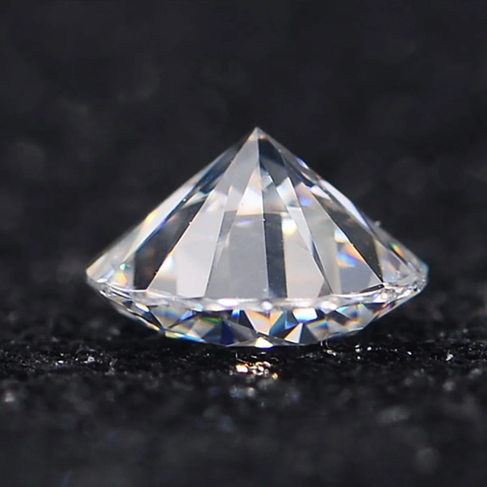 High Quality 2 Carat D Color VVS1 Round Cut Loose Moissanite Certified For Ring Stone Gems With Certificate Diamond Test Pass D