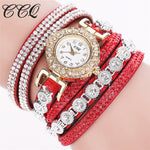 Analog Quartz Rhinestone Bracelet Watch