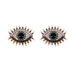 Fashion-forward and flashy, these Geometric Rhinestone Evil Eye Statement Earrings offer beauty and style. Perfect for any look, these stunning earrings are crafted for women, making sure you dazzle wherever you go!