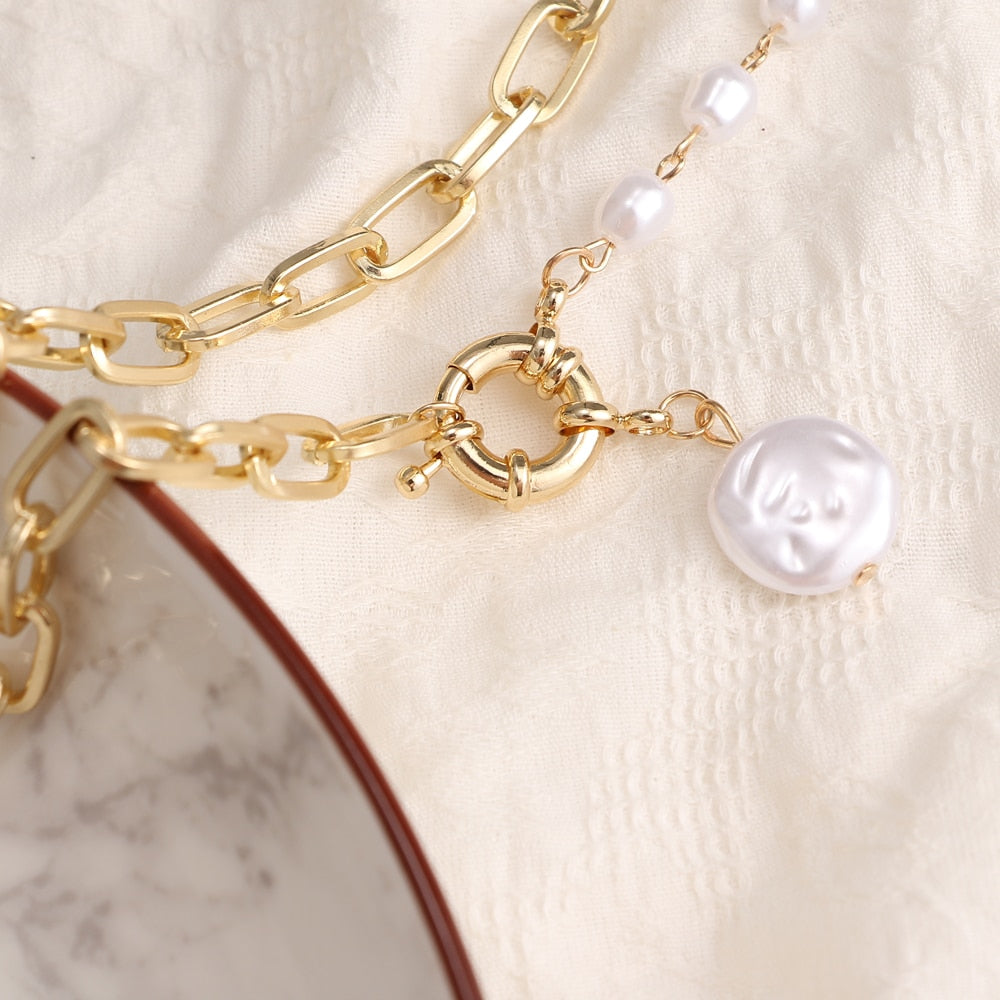 Magnificently crafted, this Round Choker Necklace is made from Alloy and Pearls. The perfect addition to any wardrobe, this Necklace adds an exquisite touch to any ensemble and is sure to make heads turn! Seize this beautiful item today to add a unique fashion statement to your look.
