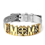 Silver Color Stainless Steel Mesh Watch Belt Bracelets For Women Men Couple Rose Gold Plated Lover Heart Charm Bracelet Bangle