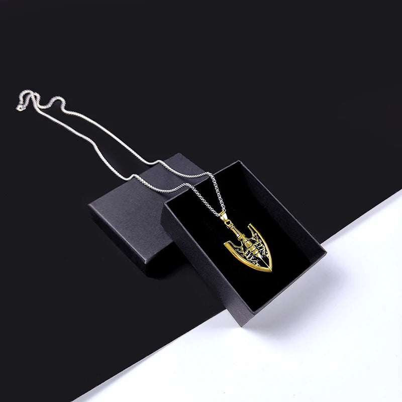 BIZARRE ADVENTURE Necklace for Women Men Arrow Gold Metal Anime Jewelry Pendant Chains Choker Collares Gift