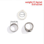 Stainless steel Punk Poker Joker Silver Color Rings for Men Goth Skeleton Billiards Set Couple Emo Jewelry Anillos Hombre