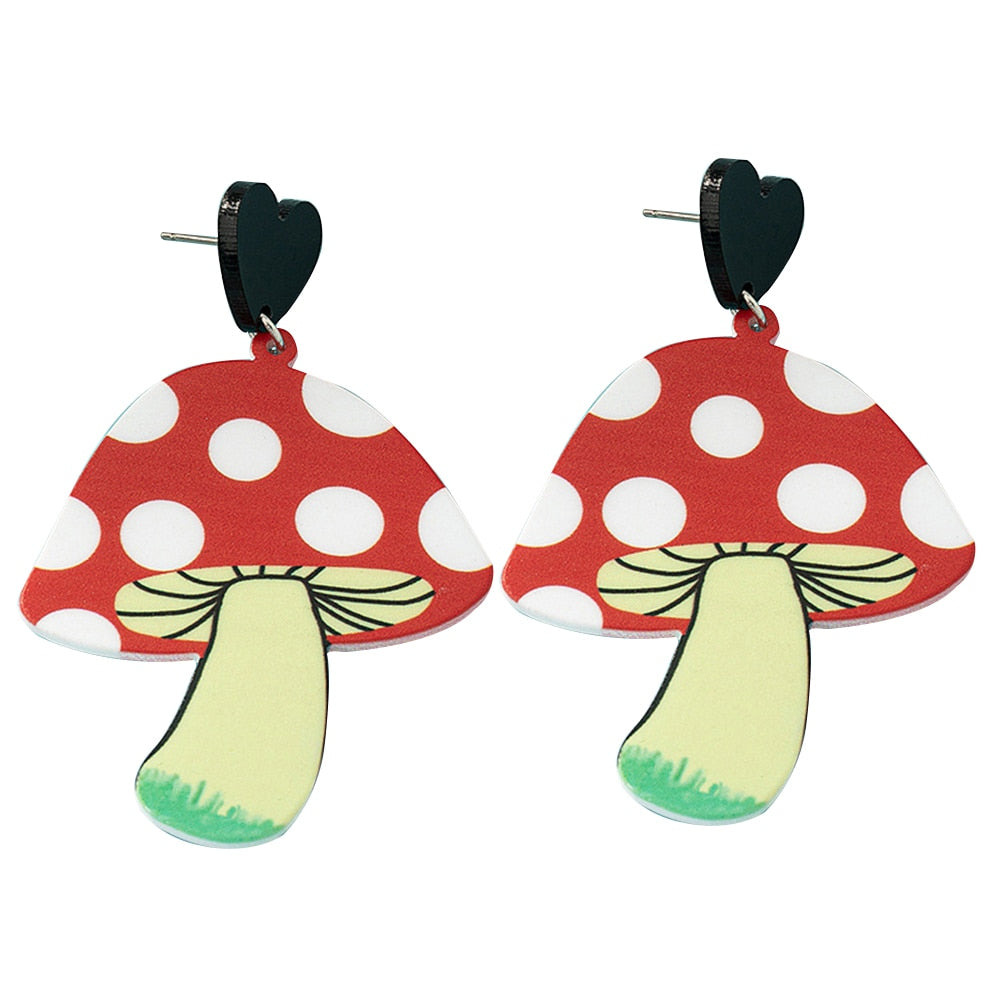 Vintage Mushroom Shaped Earrings