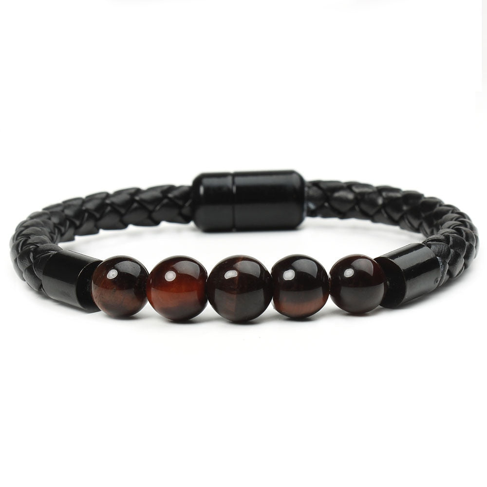 Volcanic Rock Beaded Bracelet