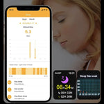 Fashion Smart Ring Health Tracker for Heart Rate Temperature Sleep Step Counting Body Temperature Monitoring Smart Finger Ring