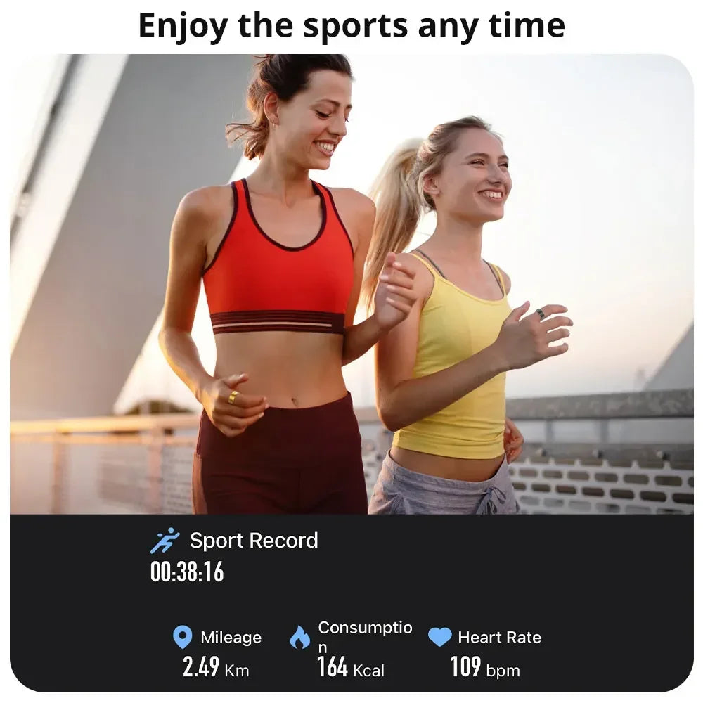 R06 Smart Ring Men Women 2024 New For XIAOMI Heart Rate and Blood Oxygen Monitor IP68 & 5ATM Waterproof Multi-sport Mode