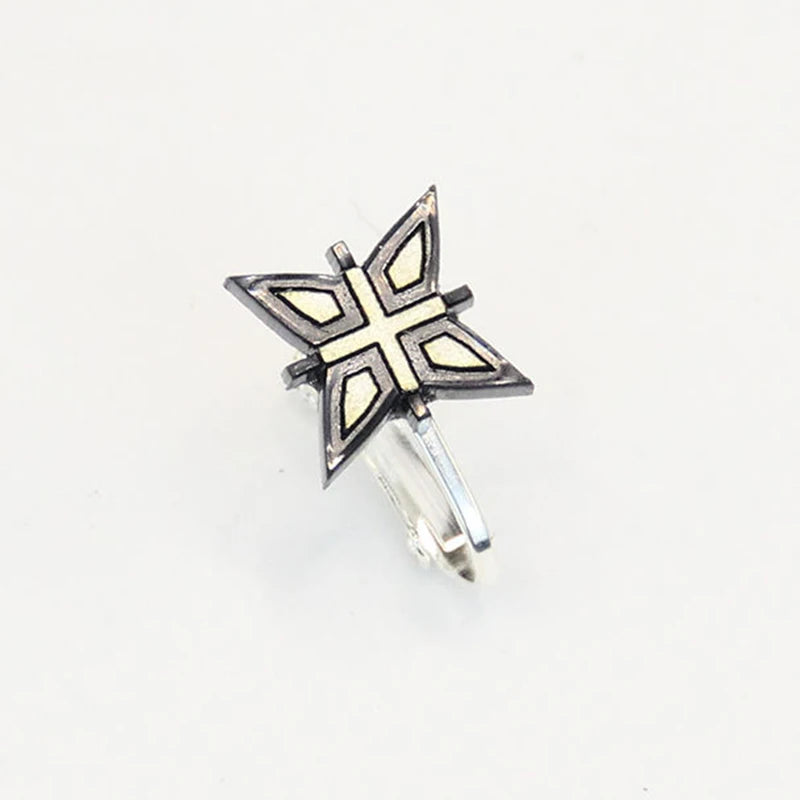 Game Genshin Impact Arlecchino Cosplay Earrings Women Fatui The Knave Ear Studs Clips Jewelry Accessories Gifts