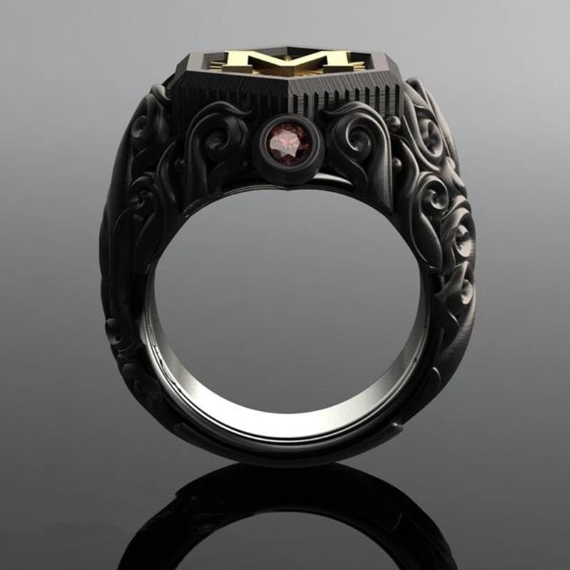 Classic Retro Black Ring