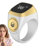 Smart Tasbih Tally 22/18mm Counter for Muslims Zikr Ring Digital Tasbeeh 5 Prayer Time Vibration Reminder Waterproof