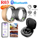 Smart Ring Upgraded R03 2024 New Men Women Health Monitor Blood Pressure Sleep Heart Rate Smart Rings Multiple sports modes