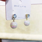 2025 New Inlaid Rhinestone Pearl Stud Earrings Women Personality Fashion Unique Design Earrings Wedding Jewelry Birthday Gift